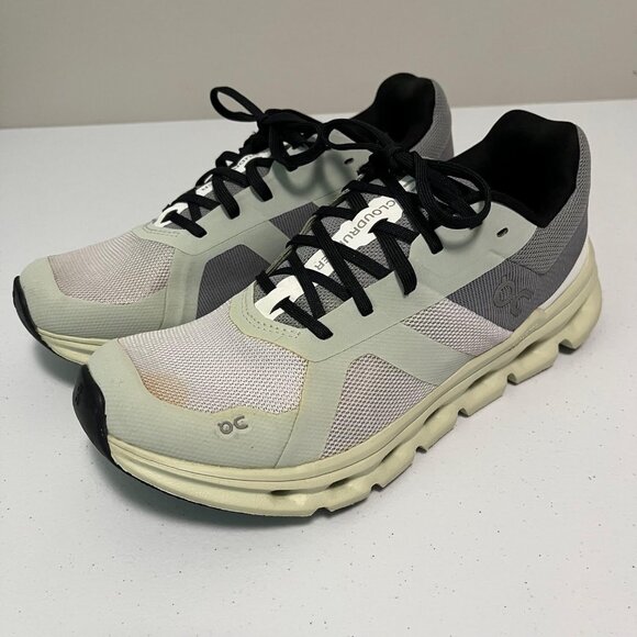 On Running Athletic Shoes in White and Gray - Picture 4 of 16